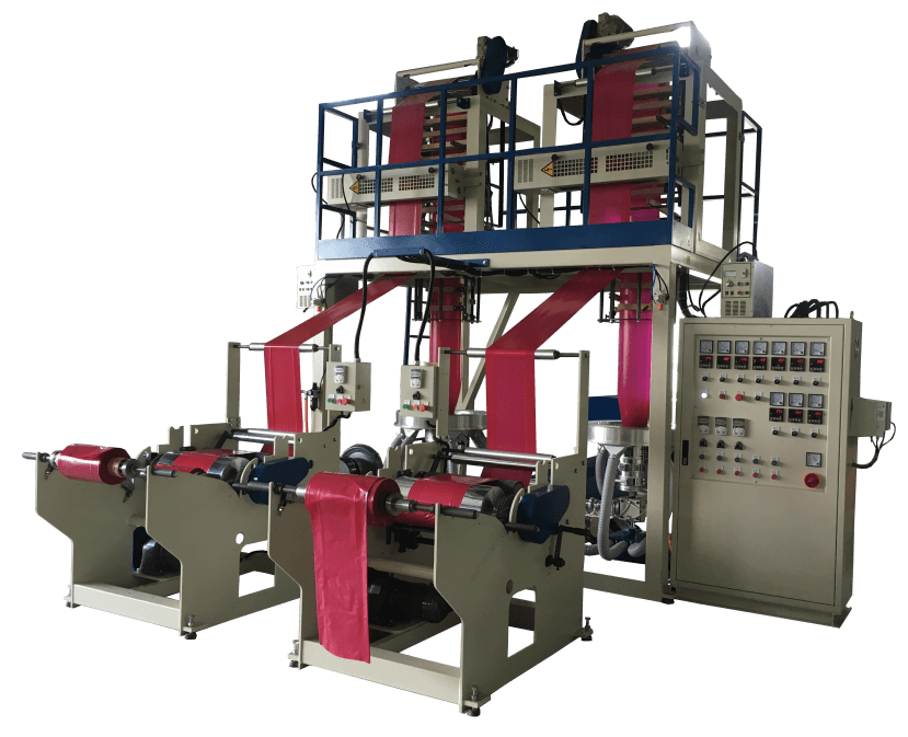 HDPE / LDPE Twin Head High Speed Blown Film Machine