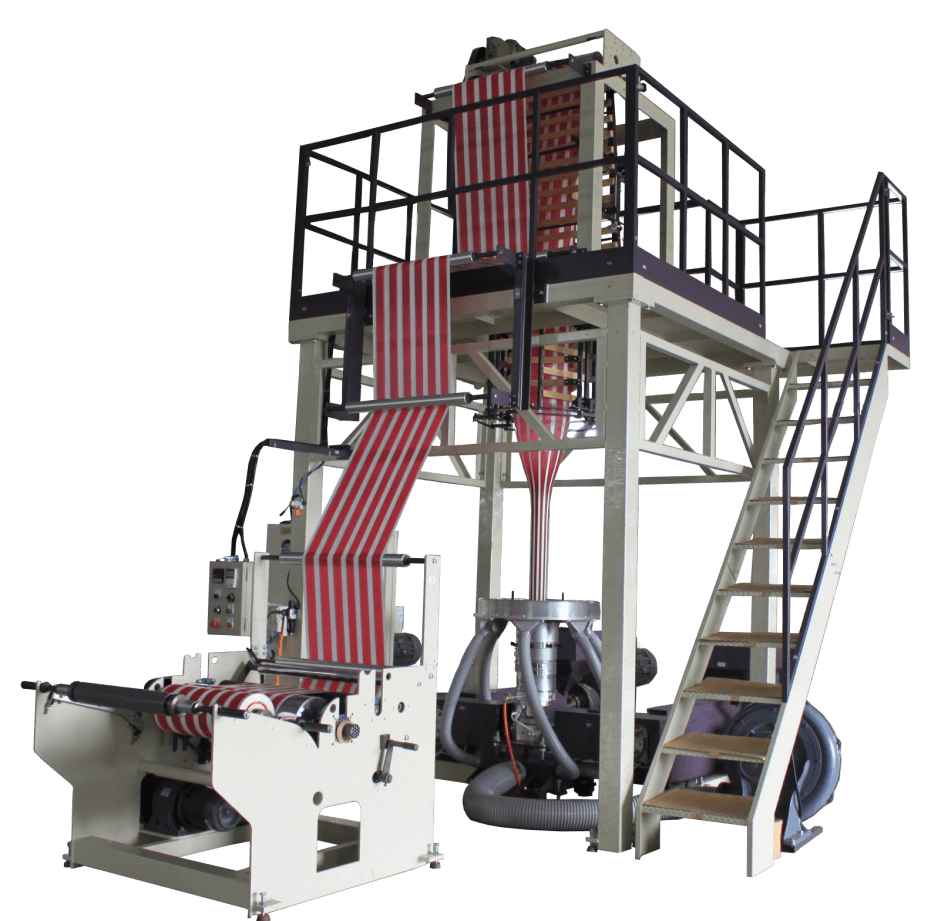 HDPE / LDPE Stripe Two Color Co-extrusion Blown Film Machine